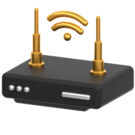 Routeur Wi-Fi  3D Icon