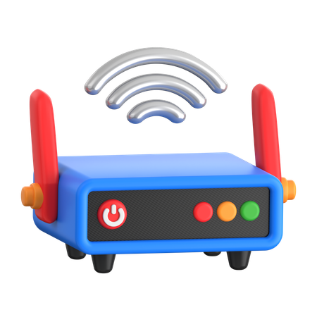 Routeur Wi-Fi  3D Icon