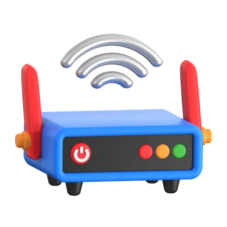 Routeur Wi-Fi  3D Icon