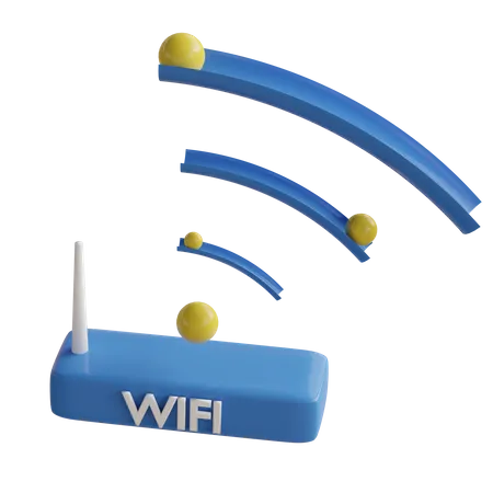 Routeur Wi-Fi  3D Illustration