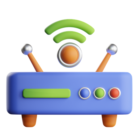 Routeur Wi-Fi  3D Icon