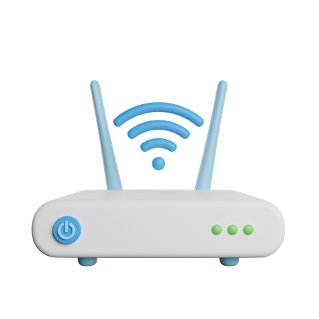 Routeur Wi-Fi  3D Icon