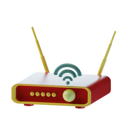 Routeur Wi-Fi  3D Icon