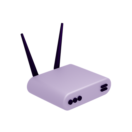 Routeur Wi-Fi  3D Icon