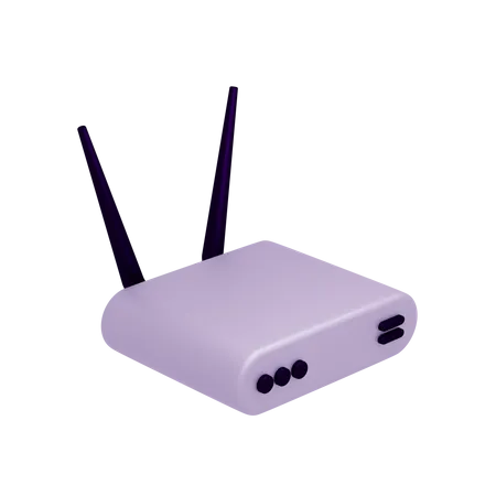 Routeur Wi-Fi  3D Icon