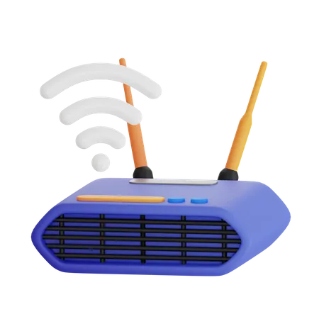 Routeur Wi-Fi  3D Icon