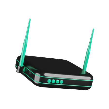 Routeur Wi-Fi  3D Icon