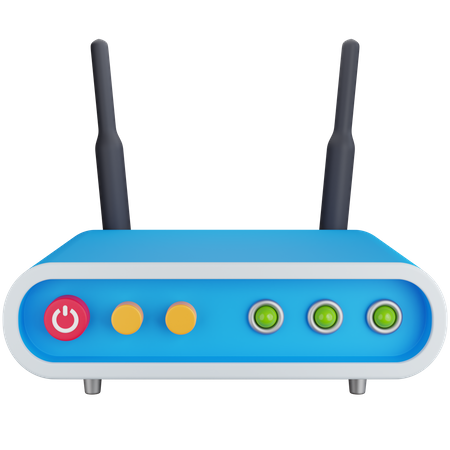 Routeur Wi-Fi  3D Icon