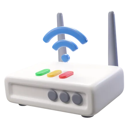 Routeur Wi-Fi  3D Icon