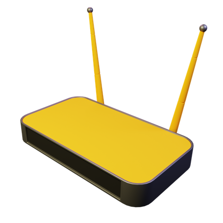 Routeur Wi-Fi  3D Icon