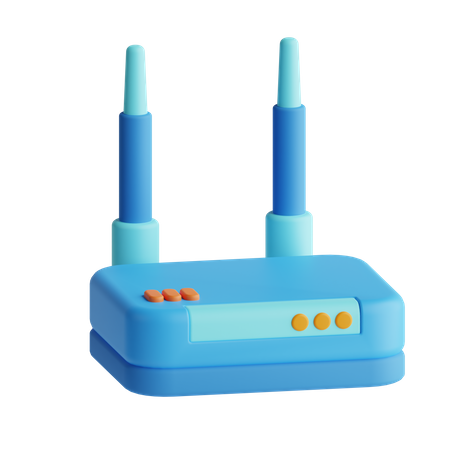 Routeur Wi-Fi  3D Icon