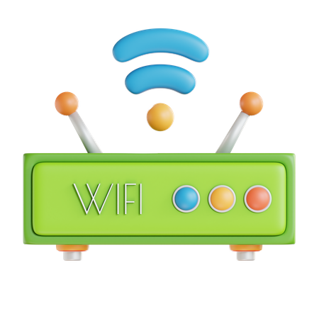 Routeur Wi-Fi  3D Icon