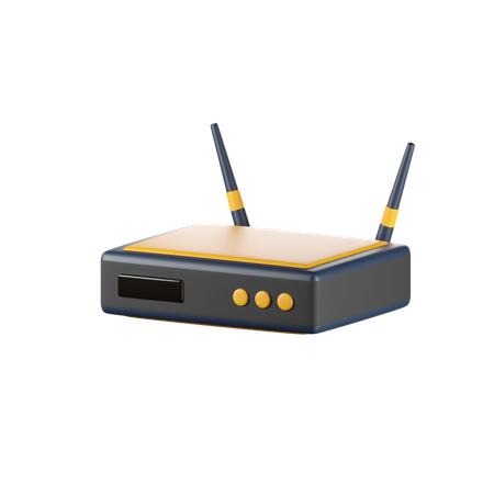 Routeur Wi-Fi  3D Icon