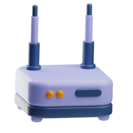 Routeur Wi-Fi  3D Icon