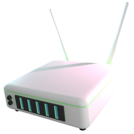 Routeur Wi-Fi  3D Icon