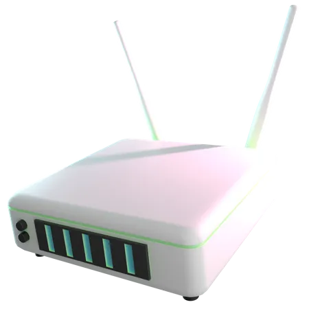 Routeur Wi-Fi  3D Icon