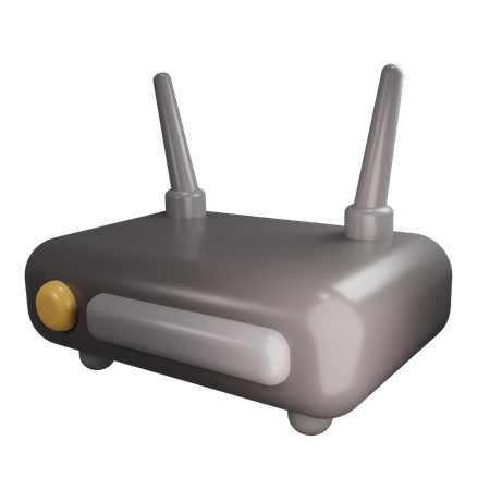 Routeur Wi-Fi  3D Icon