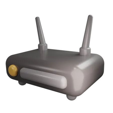 Routeur Wi-Fi  3D Icon