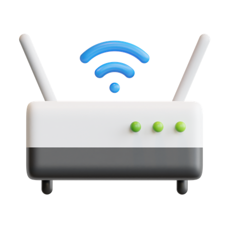 Routeur Wi-Fi  3D Icon