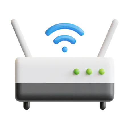 Routeur Wi-Fi  3D Icon