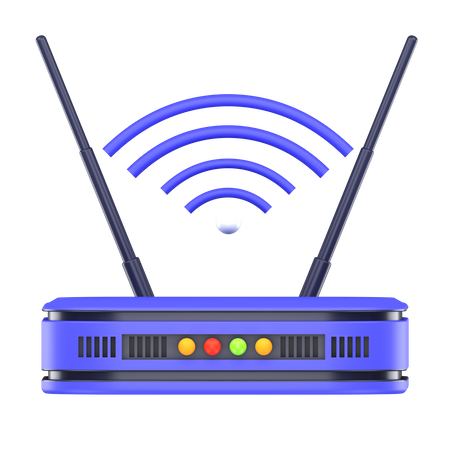 Routeur Wi-Fi  3D Icon