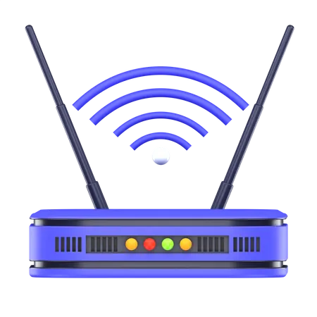 Routeur Wi-Fi  3D Icon