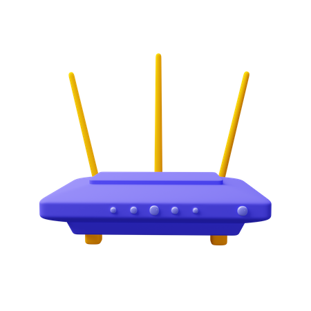 Routeur Wi-Fi  3D Icon