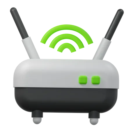 Routeur Wi-Fi  3D Icon