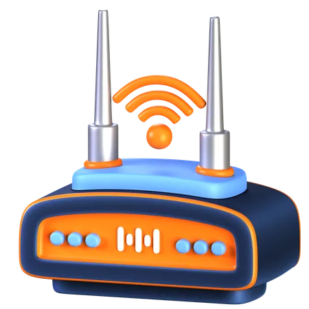 Routeurs Wi-Fi  3D Icon