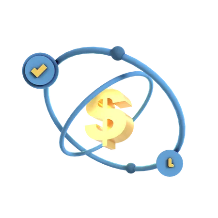 Routine financière  3D Icon