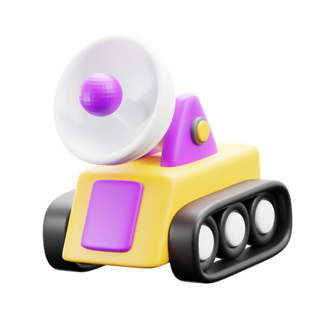 Rover spatial  3D Icon