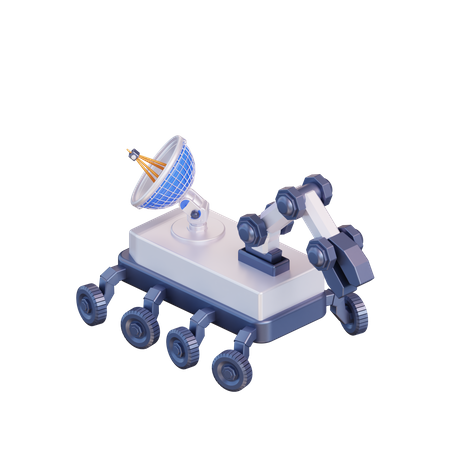 Rover spatial  3D Illustration