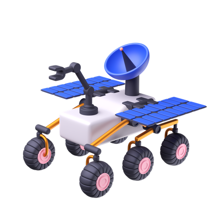Rover Lunar  3D Icon