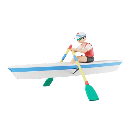 Rowing  3D Icon