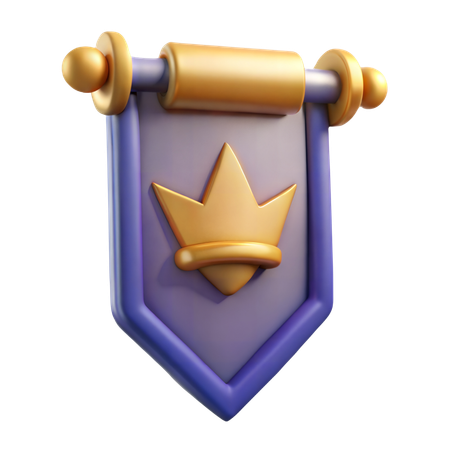 Royal Banner  3D Icon