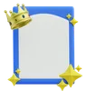 Royal Blue Frame With Golden Crown