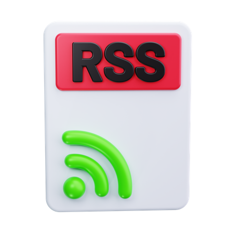 RSSフィード  3D Icon