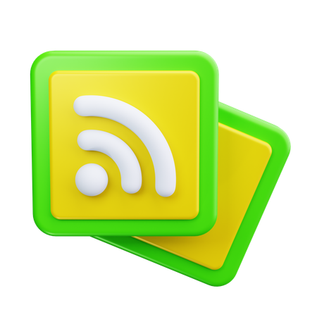 RSSフィード  3D Icon