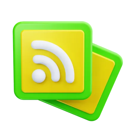 RSSフィード  3D Icon