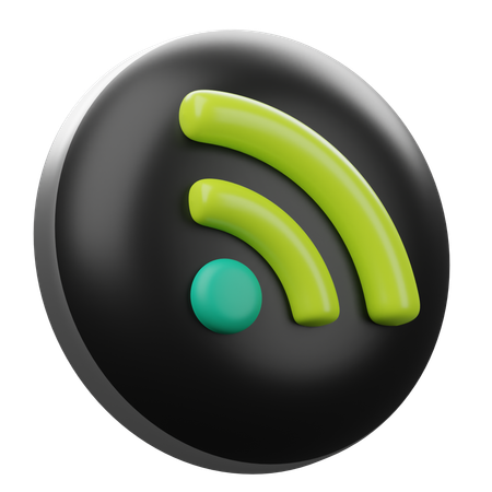 Rss Feed Symbol  3D Icon