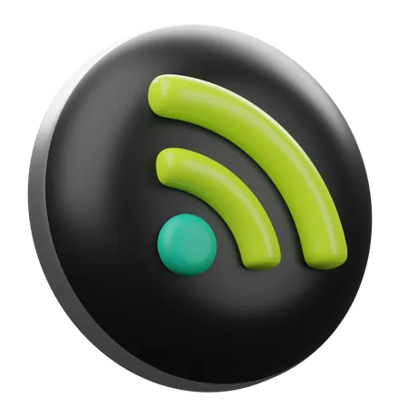 Rss Feed Symbol  3D Icon