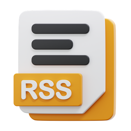 RSS FILE  3D Icon