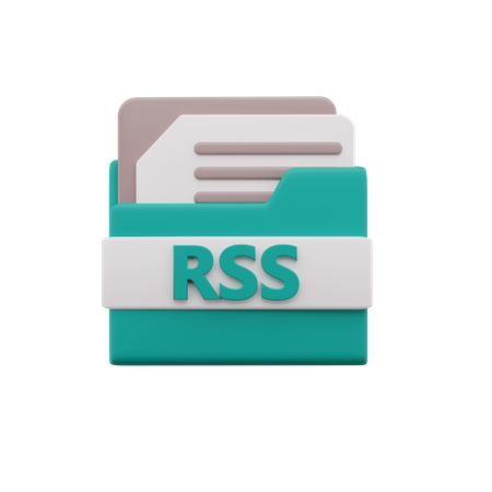 Rss File  3D Icon