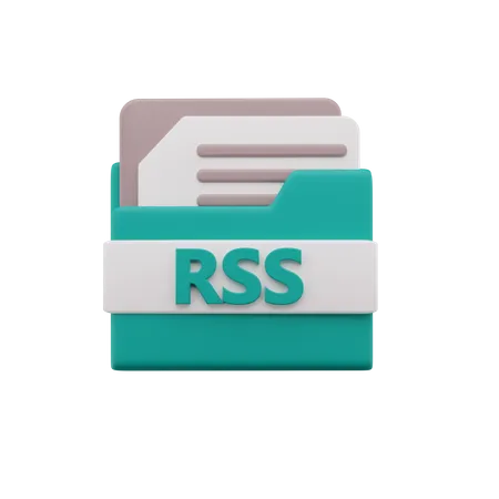 Rss File  3D Icon