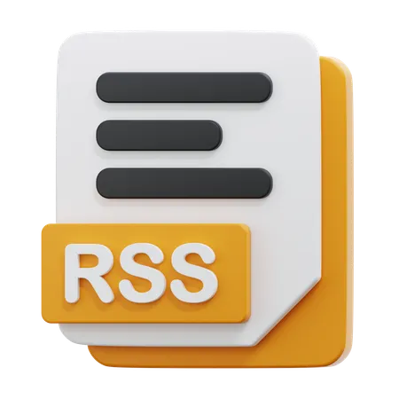 RSS FILE  3D Icon