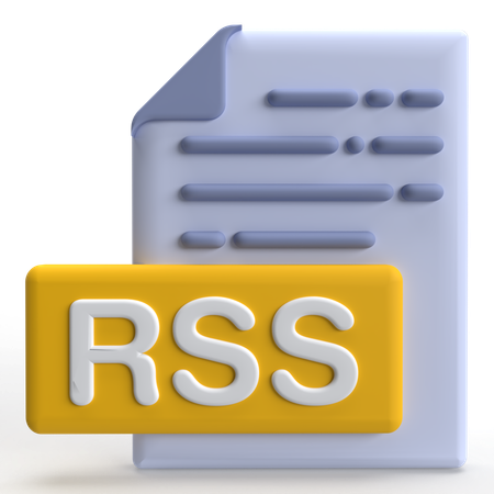 RSS File  3D Icon