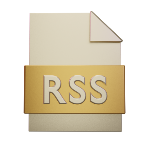 Rss File  3D Icon