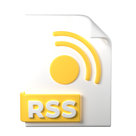 RSS File  3D Icon
