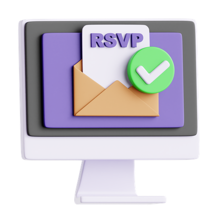 RSVP confirmado  3D Icon