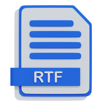 RTF-Datei  3D Icon